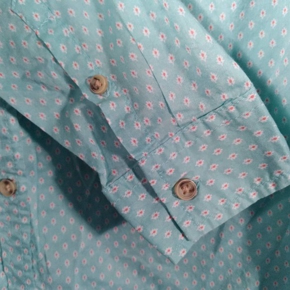 GH Bass & Co Floral Daisy Button Front Shirt XL - Picture 5 of 9